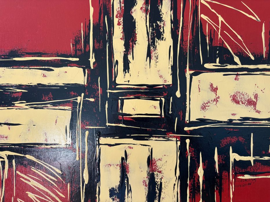 Tela Abstrata 120x50cm