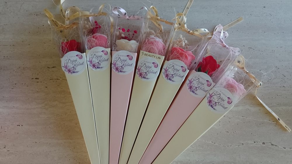 Hand made mydlana pachnąca róża