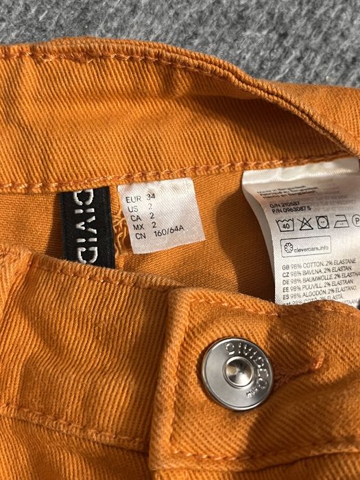 Modne spodnie z szerokimi nogawkami H&M 34 XS