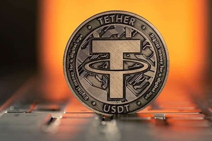 Сувенирная монета USDT Zcash крипта криптовалюта тезер зек gold золото