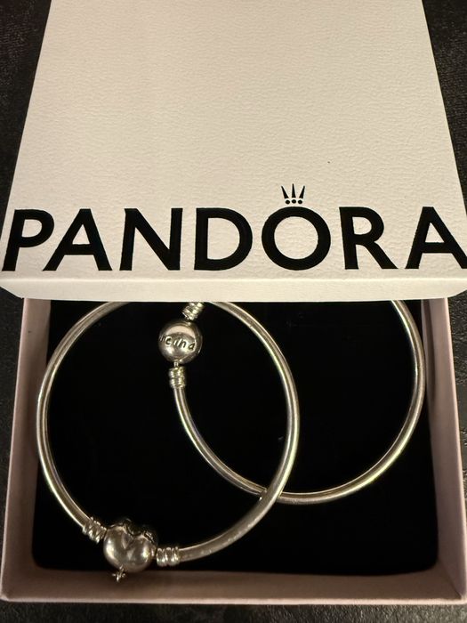 2 bransoletki Pandora 20cm +pudełko