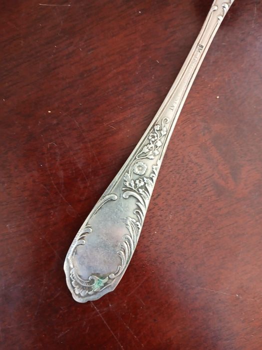 Przedwojenna Warszawa Pelowski posrebrzany widelec