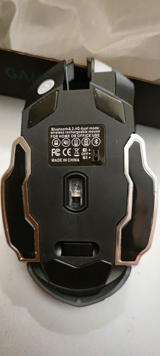 Акумуляторна мишка (WIFi+Bluetooth, 3200 dpi).  6+1 key. З підсвіткою