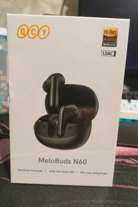 Наушники QCY MeloBuds N60 Hi-Res LDAC ANC AI BT6.0