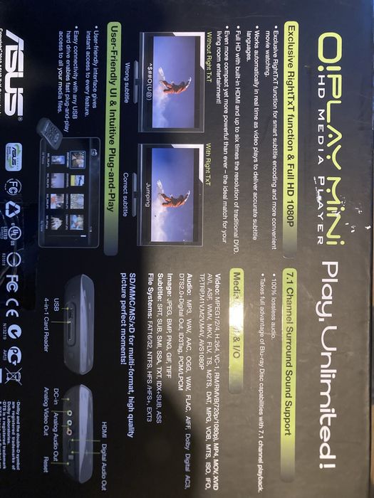 ASUS O!Play Mini HD Media Player