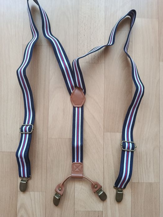 Męskie szelki klasyczne w stylu retro.
