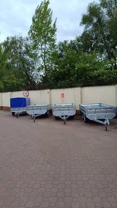 Przyczepka samochodowa Zasław 235SU uchylana