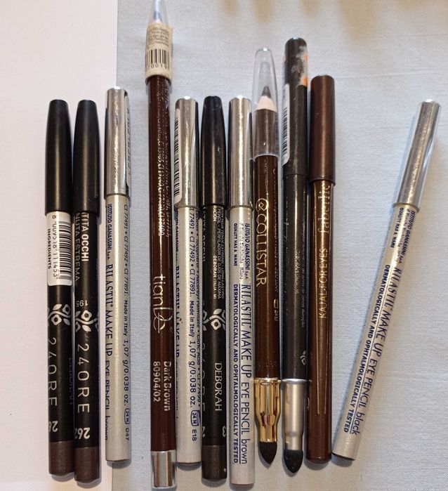 Олівці для губ, брів та очей, підводки