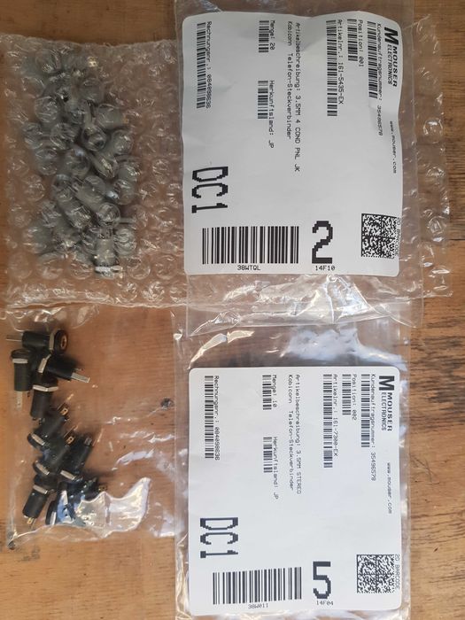 Оригинальные японские разъемы jack 3.5 mm на панель