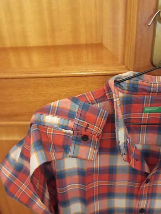 Camisa xadrez Benetton