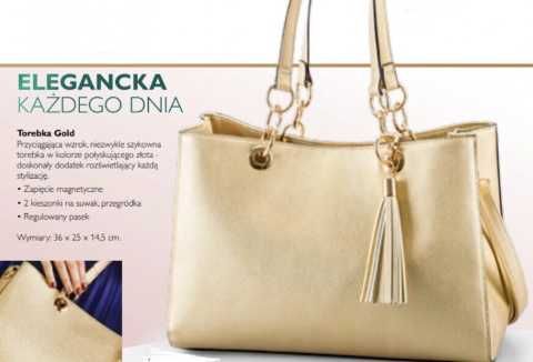 Elegancka złota torebka Oriflame