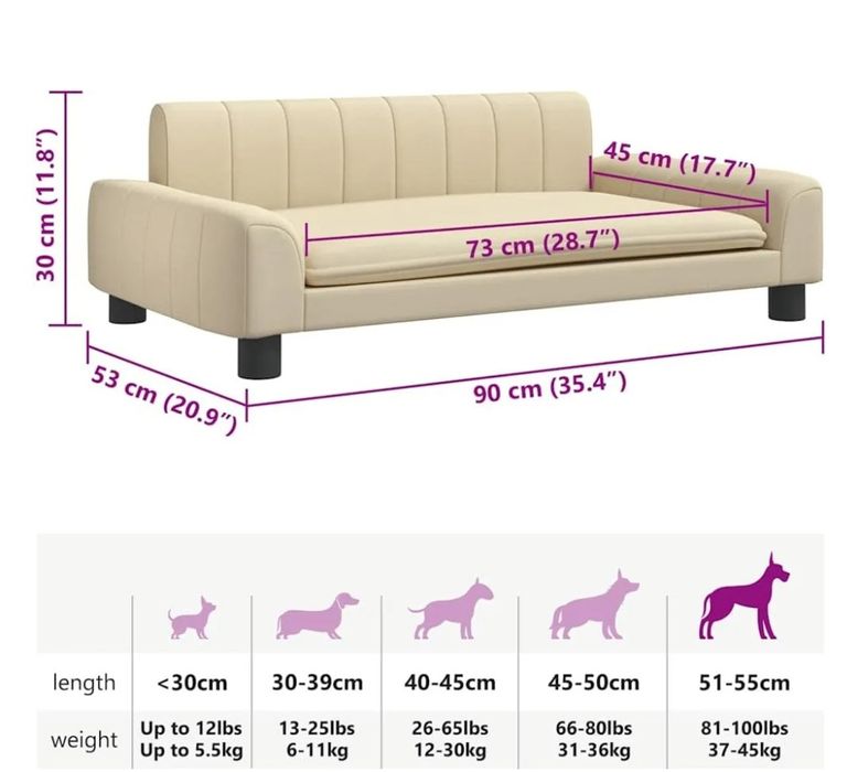 Legowisko dla psa  Kremowa