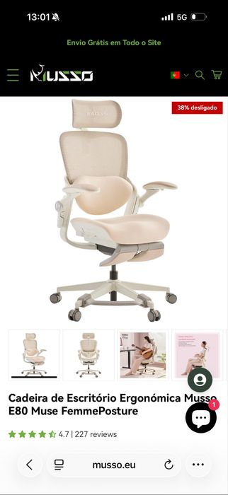 Cadeira ergonomica Musso