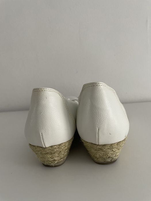Marco tozzi baleriny platforma espadryle 37 białe