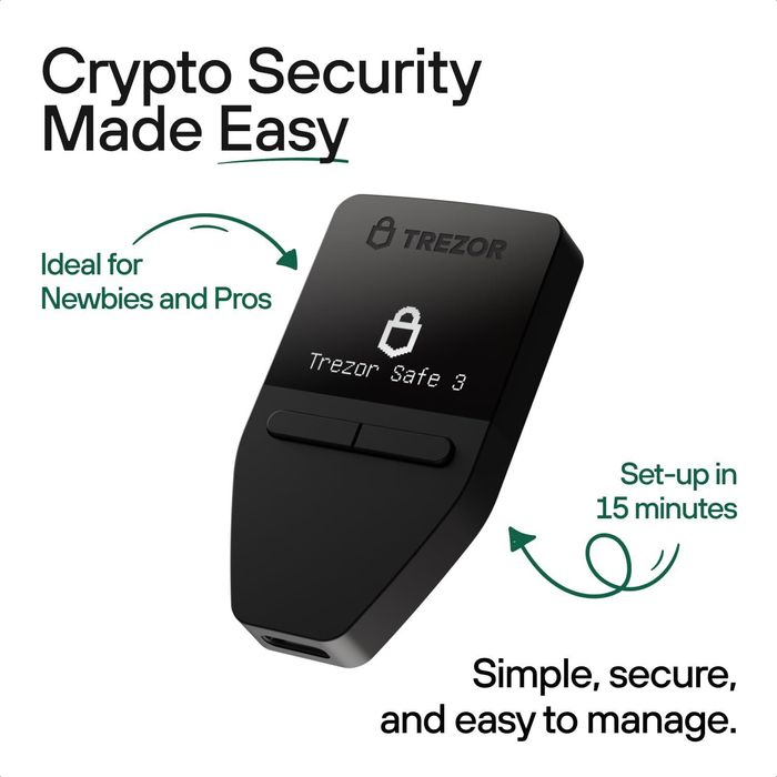 Trezor Safe 3 Cosmic Black апаратний криптогаманець