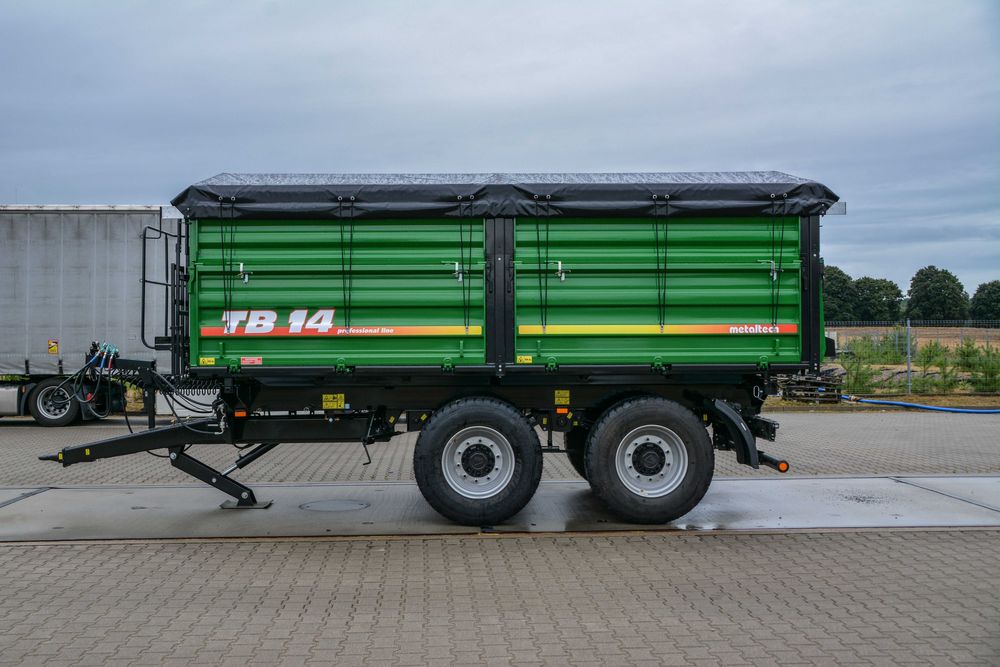 Przyczepa rolnicza tandem  METALTECH TB 14 12 10 ton | PLANDEKA GRATIS