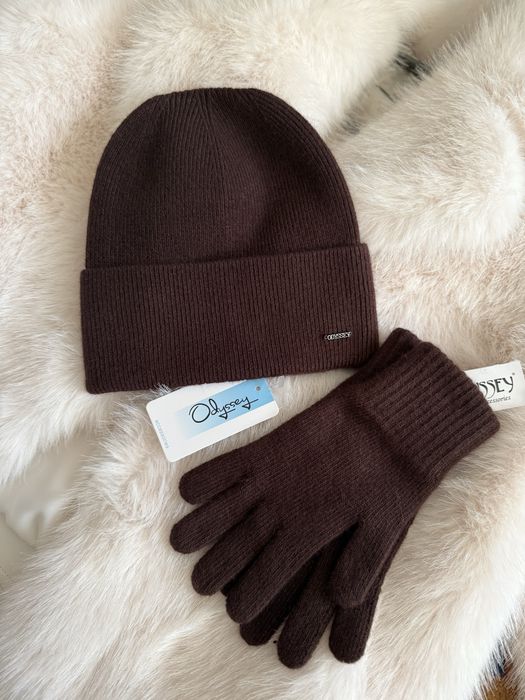 шоколадний набір шапка рукавички