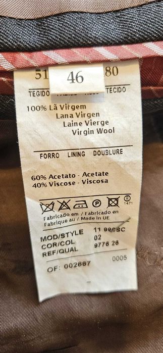 Fato homem Sacoor como NOVO