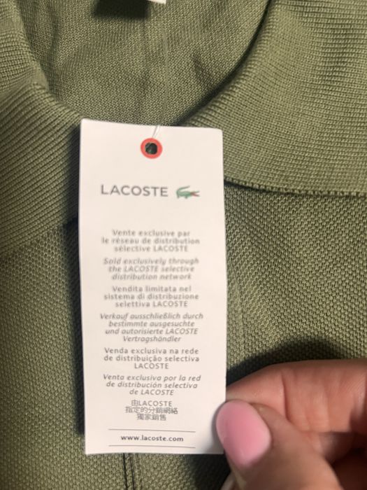 Лонгслив бренда Lacoste original