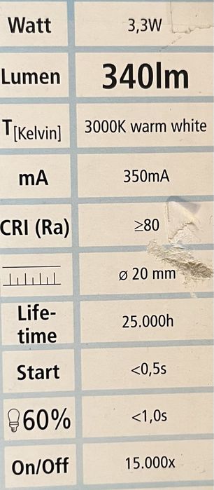 Sprzedam ledowa lampe toaletowa