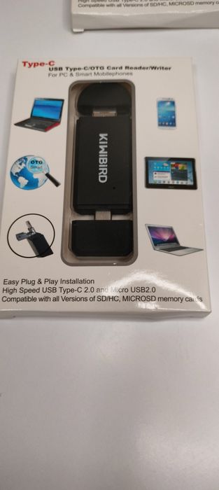 3w1 Czytnik kart SD microSD USB C Micro USB 3.0