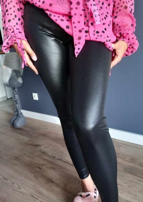 Legginsy z mieniącego się materiału 2xl