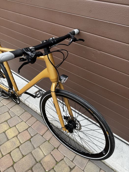Rower Trekingowy Miejski Męski RABENEICK 1x10 Deore R:55 Led Hydr