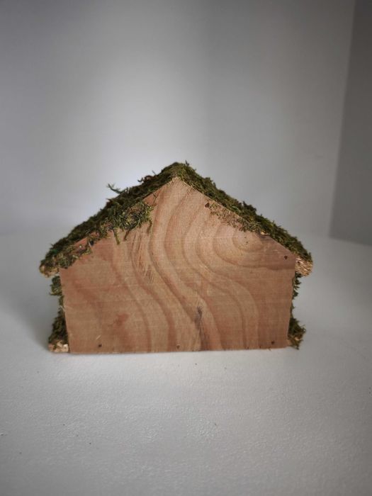 Presépio completo (Sagrada família + cordeiro + cabana)