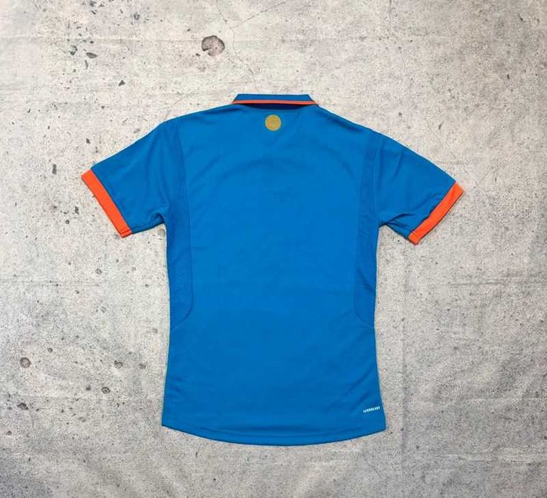 Niebieska koszulka sportowa Adidas India Cricket - Size S