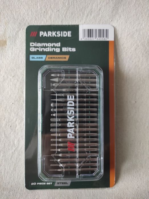 Frezy diamentowe Parkside 20 sztuk nowe