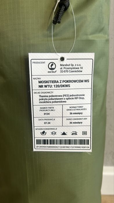 Moskitiera z pokrowcem WS 120/DKWS nowa