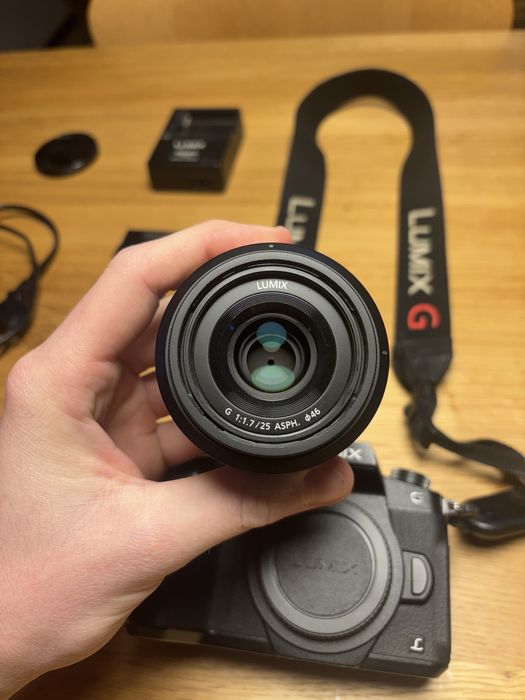 Aprat Panasonic Lumix G80 + 12-60mm + 25mm + 2 akumulatory