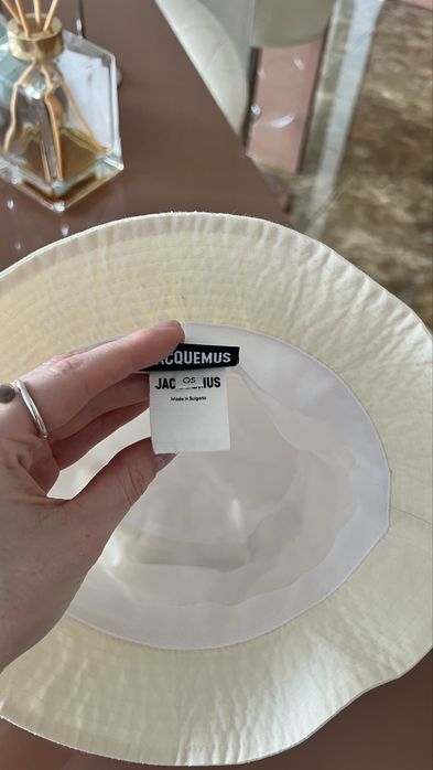 Панама шляпа Jacquemus 100% оригинал (лимонный/молочный) цвет