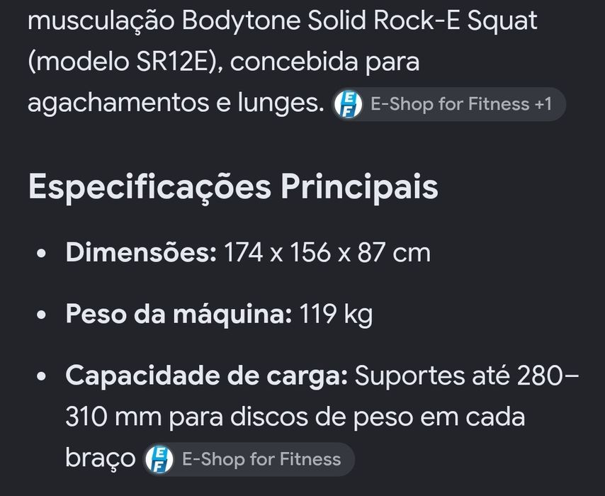 Bodytone máquina de musculação
