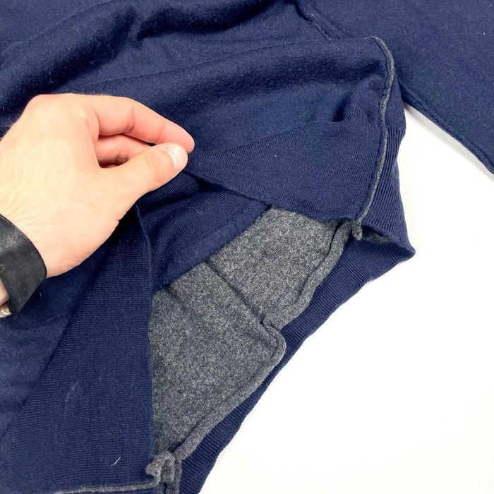 Dolce & Gabbana navy wełniany sweter vintage