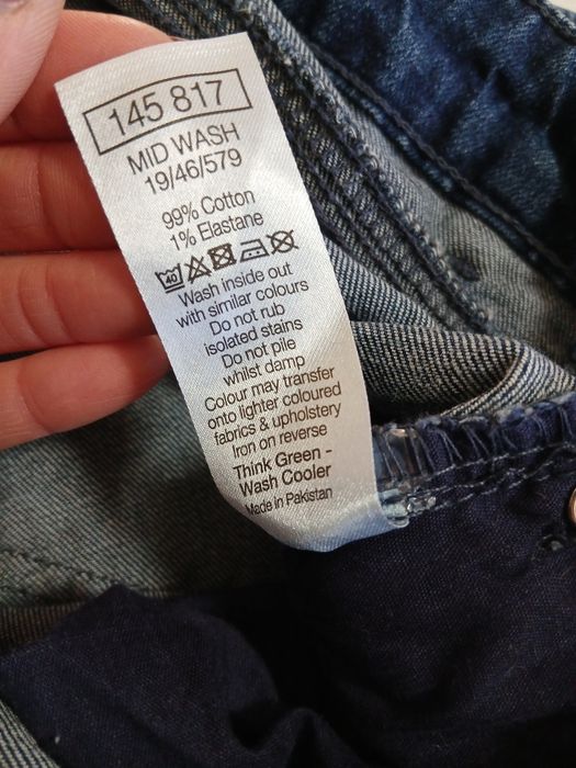 Jeansy damskie petite wąska nogawka m&co r.M
