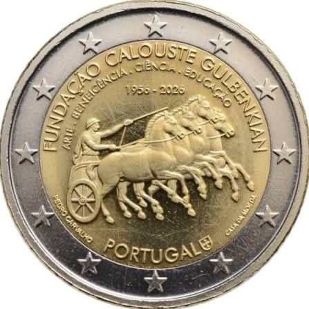 Moeda 2€ Portugal 2026 - Fundação Calouste Gulbenkian