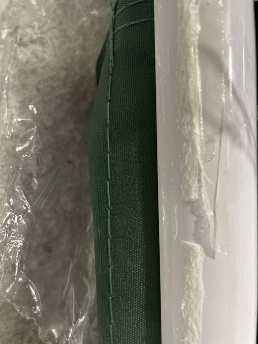 Toldo verde de tela plana com rolo manual Naterial Balcony