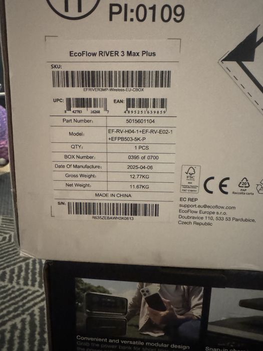 EcoFlow River 3 Max Plus(без проводная) В НАЯВНОСТІ