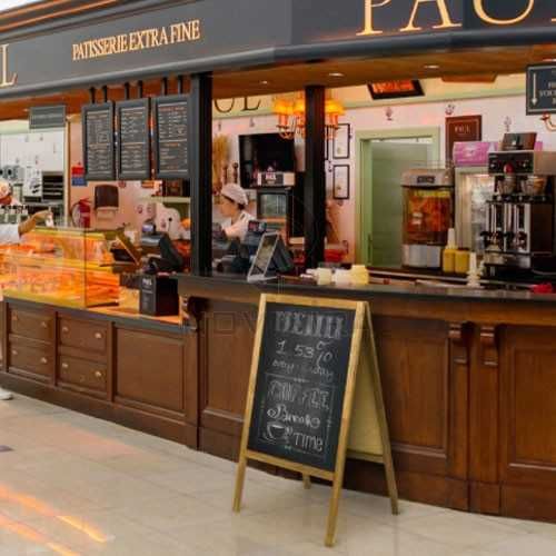 Cavalete em madeira e ardósia com 510L*900A*480P