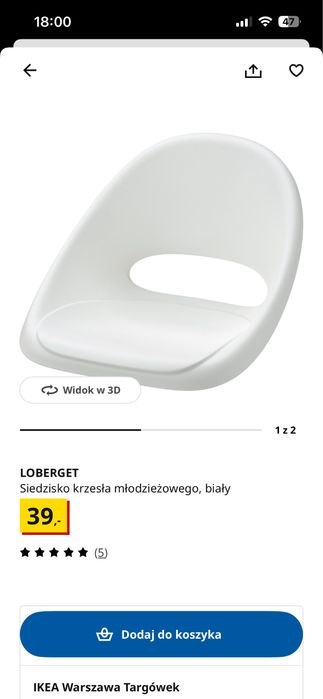 Krzeslo dziecięce do biurka
