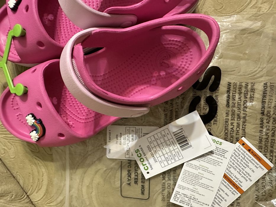 Босоніжки crocs bayaband sandal, розмір j3