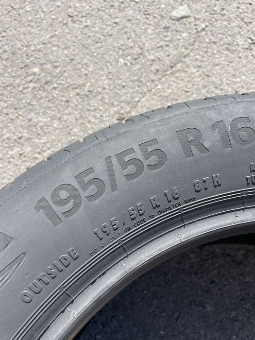 195/55 R16 Continental EcoContact 6 / 4шт./ як нові/ літо