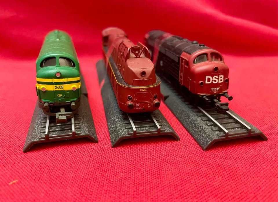 Carruagens e locomotivas - Miniaturas Escala N (1:160)
