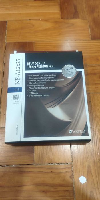 Ventoinha 120mm Noctua NF-A12X25-ULN 1200RPM 3 Pinos