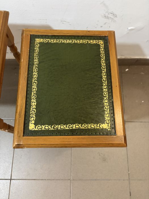2 stoliki drewniane