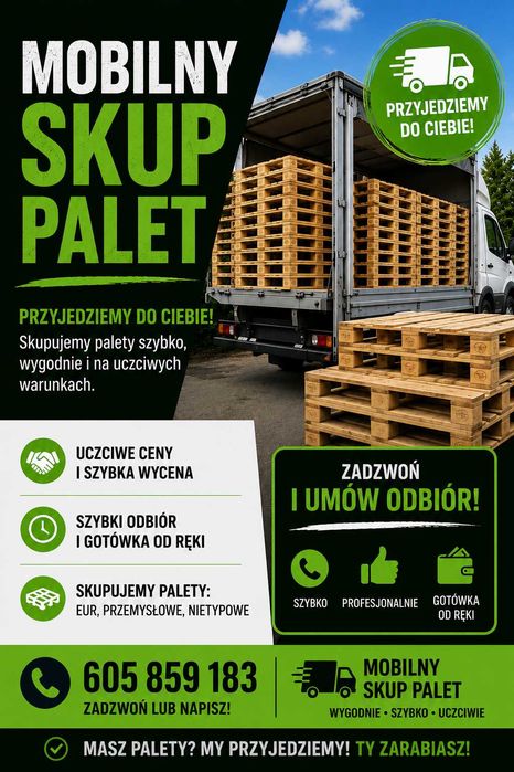 Mobilny skup palet