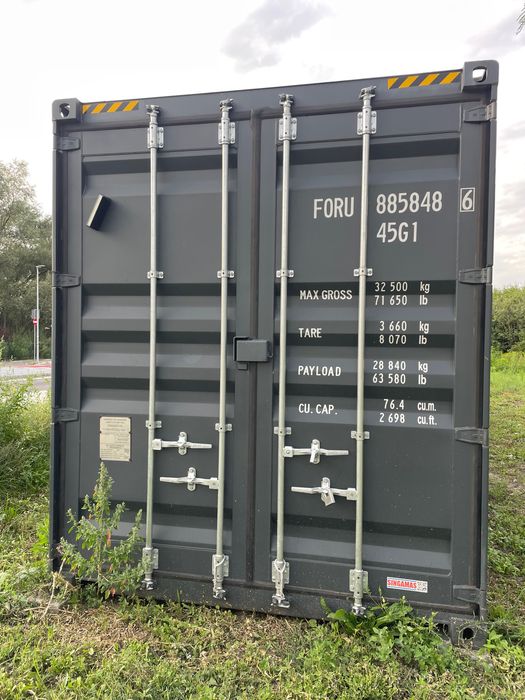 Kontener morski 40HC OW - one way nowy ANTRACYT BRUTTO