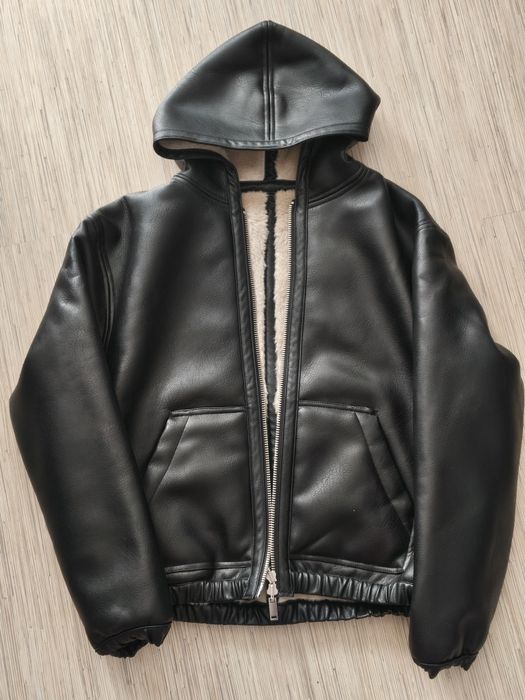 Kurtka skórzana h&m bomber