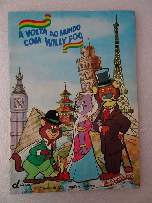 Caderneta de cromos vazia - A volta ao mundo com Willy Fog